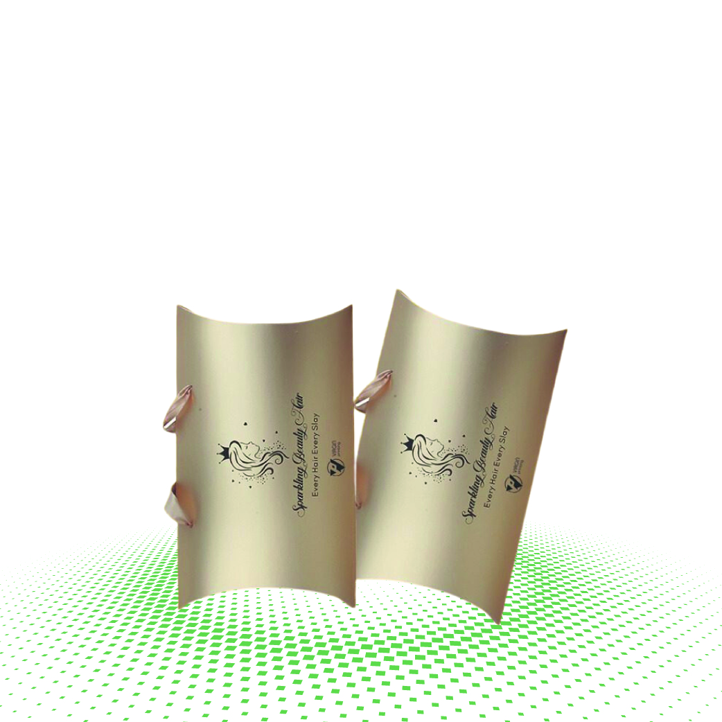 gold foil hair extension boxes