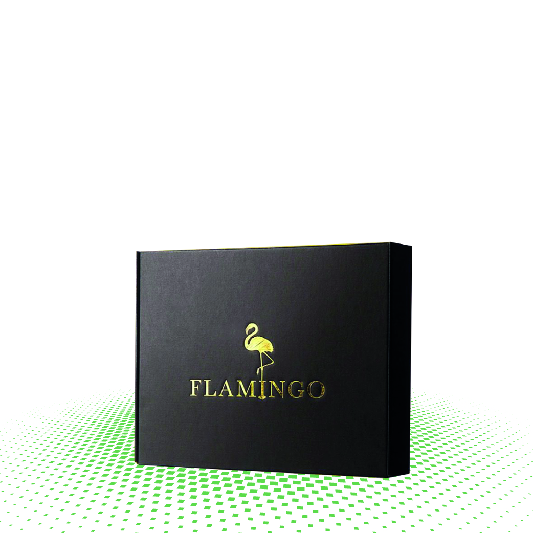 gold foil hair extension boxes
