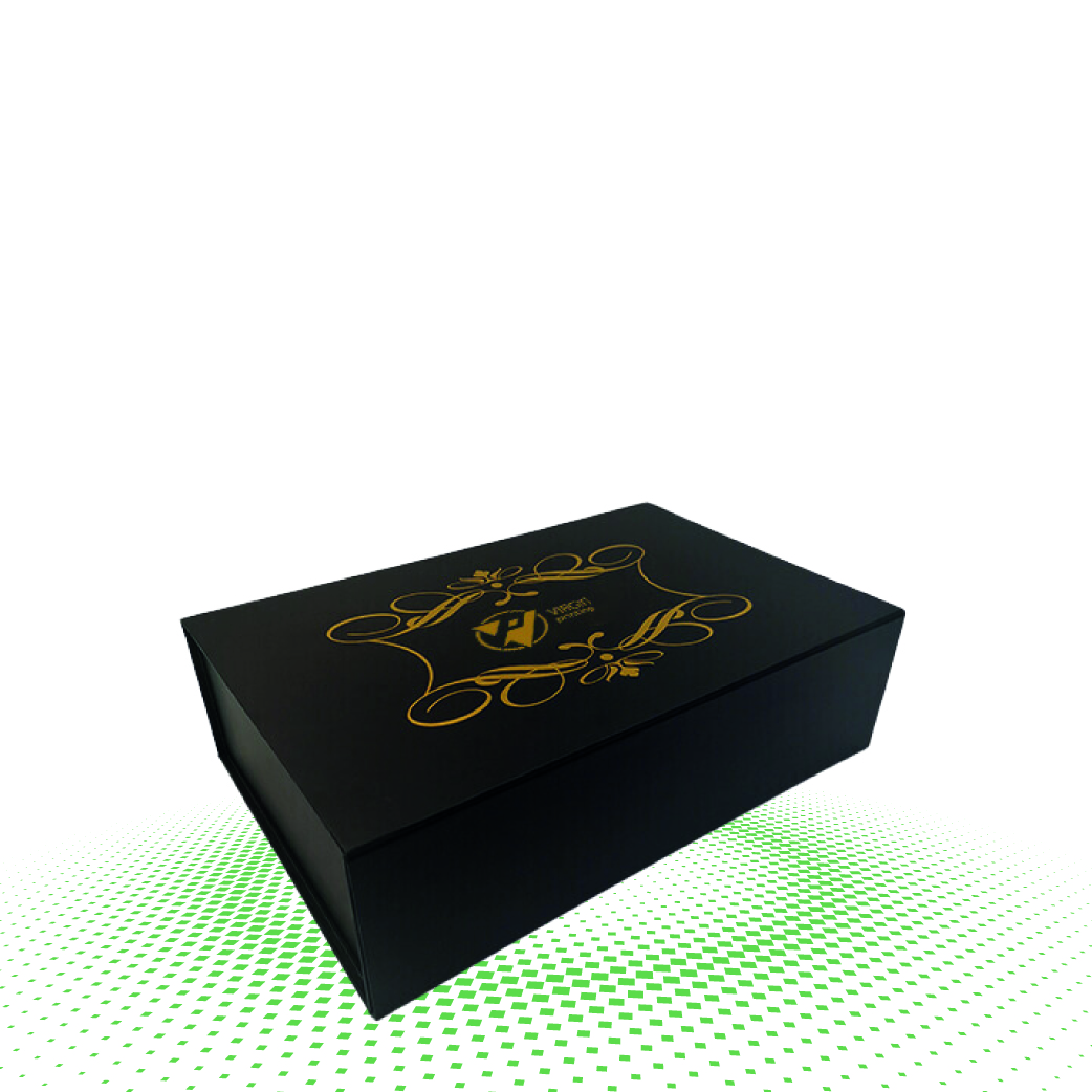 gold foil hair extension boxes