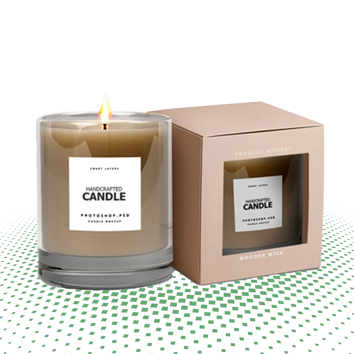 custom candle boxes with window 