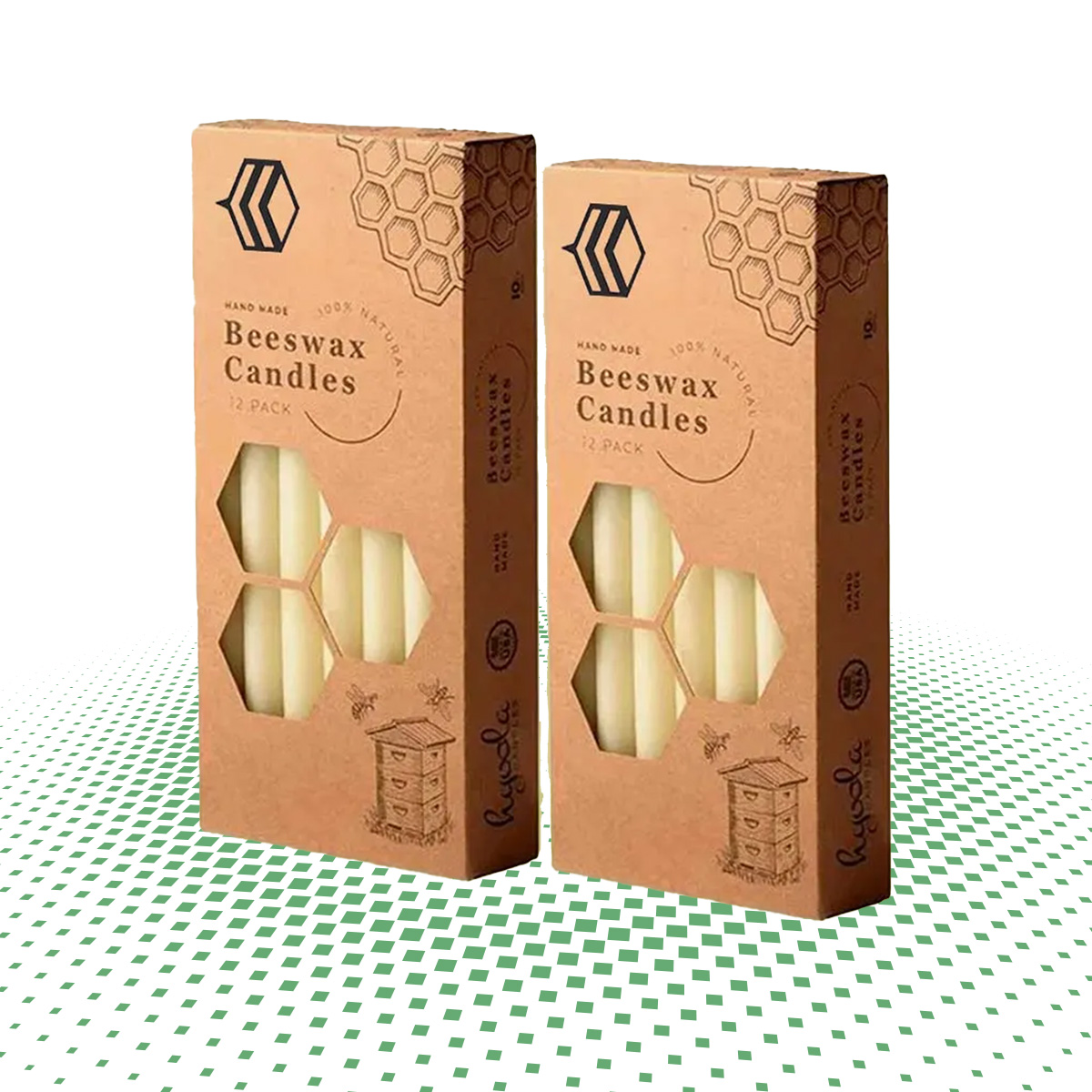 custom candle boxes with window 