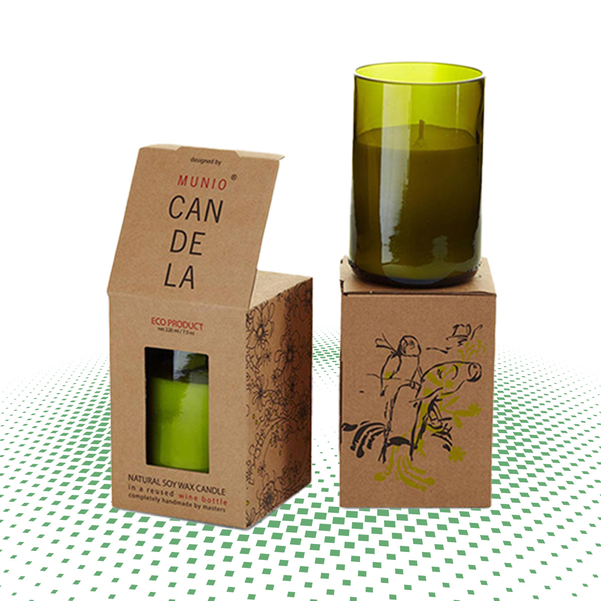 custom candle boxes with window 