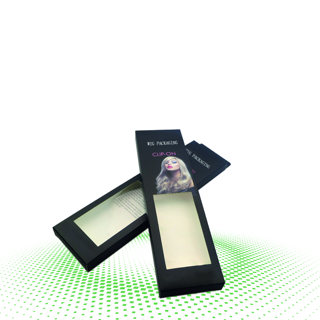custom hair extension boxes with window