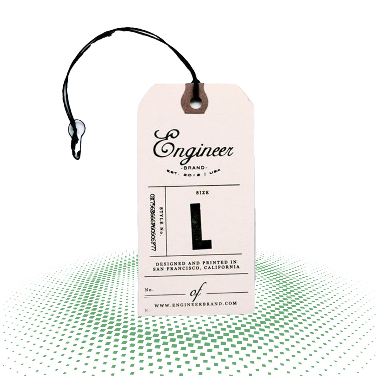 custom hang tags with string 