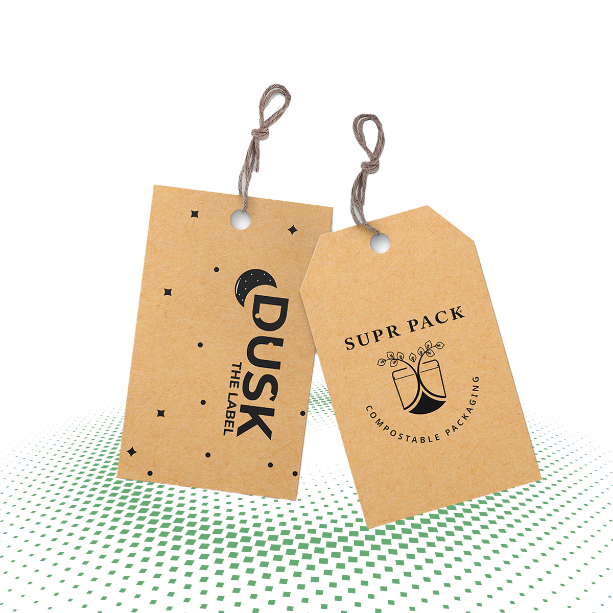 custom kraft paper hang tags 