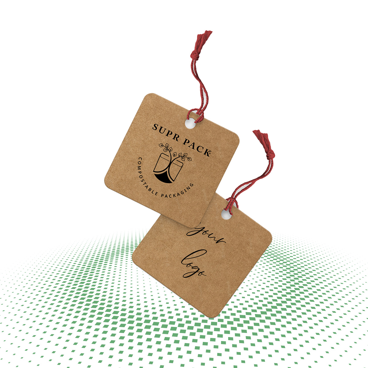 custom kraft paper hang tags 