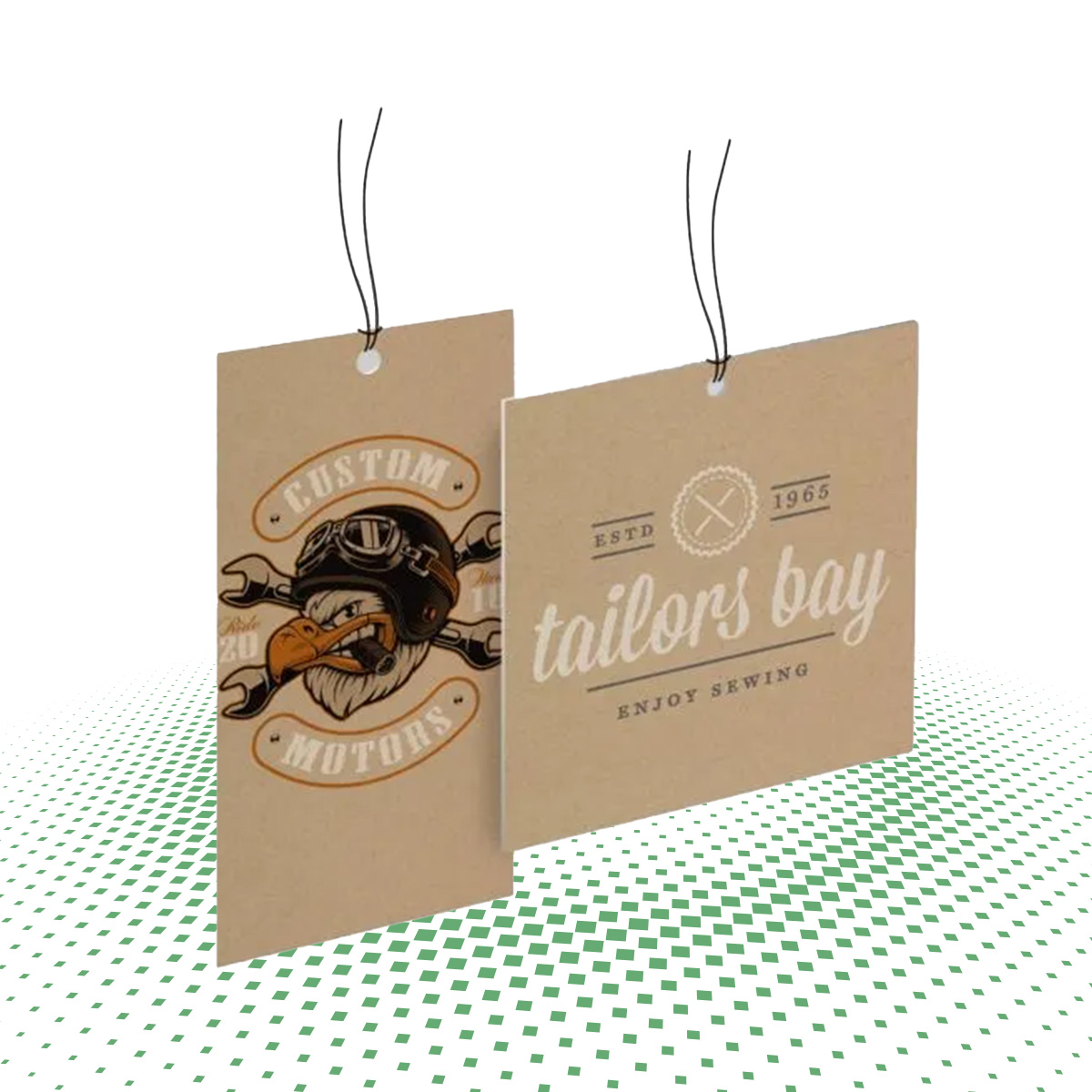 custom kraft paper hang tags 