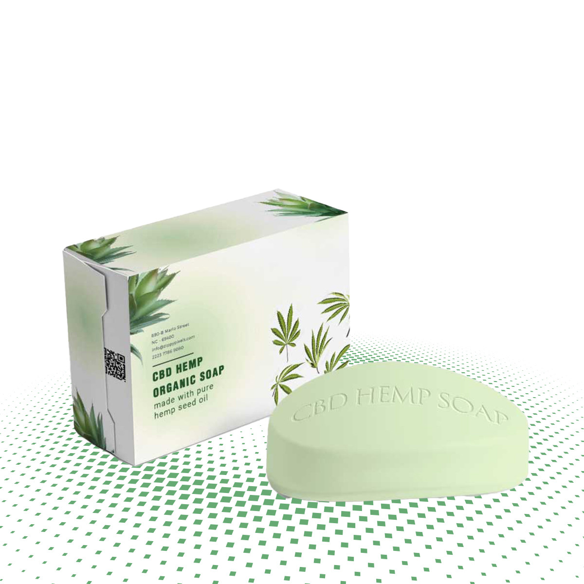 custom organic hemp soap boxes 