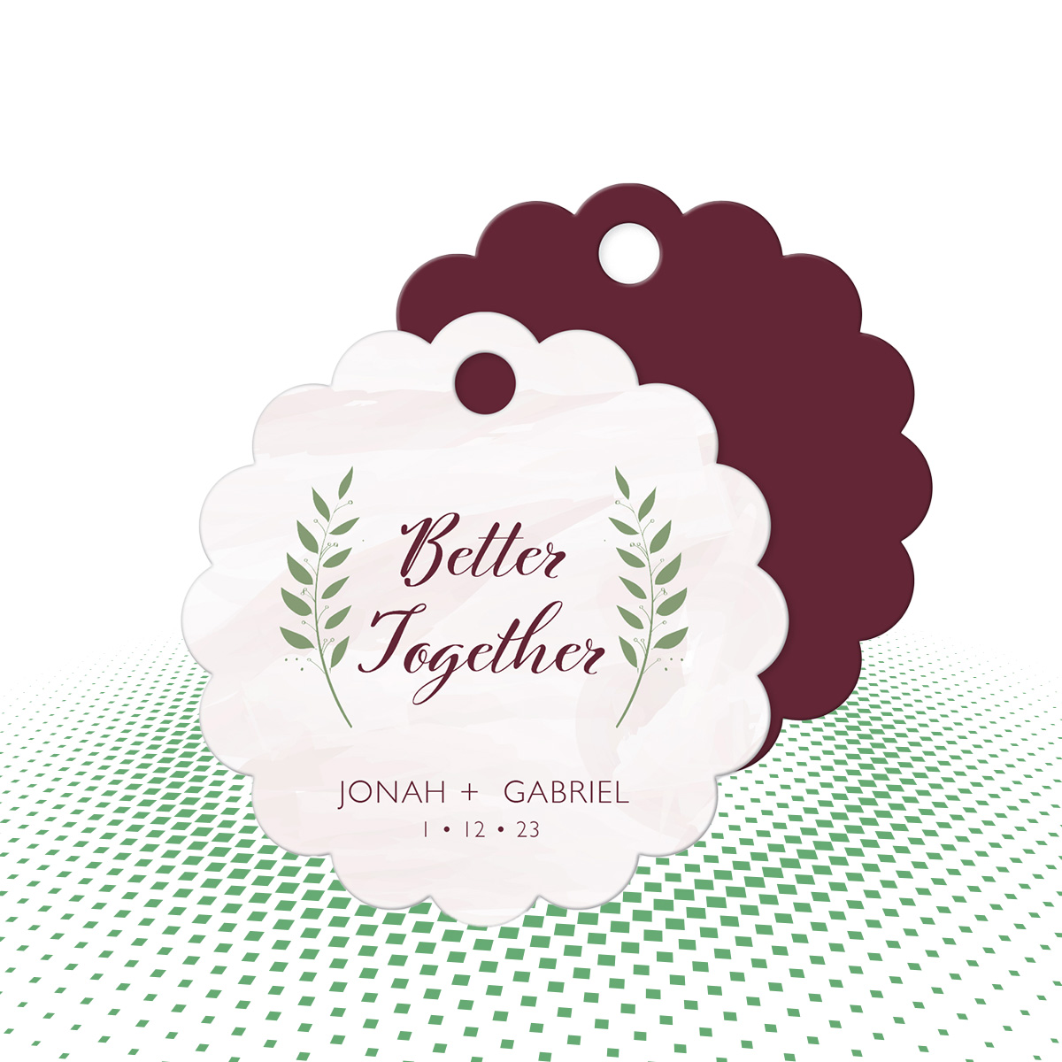 custom small hang tags 