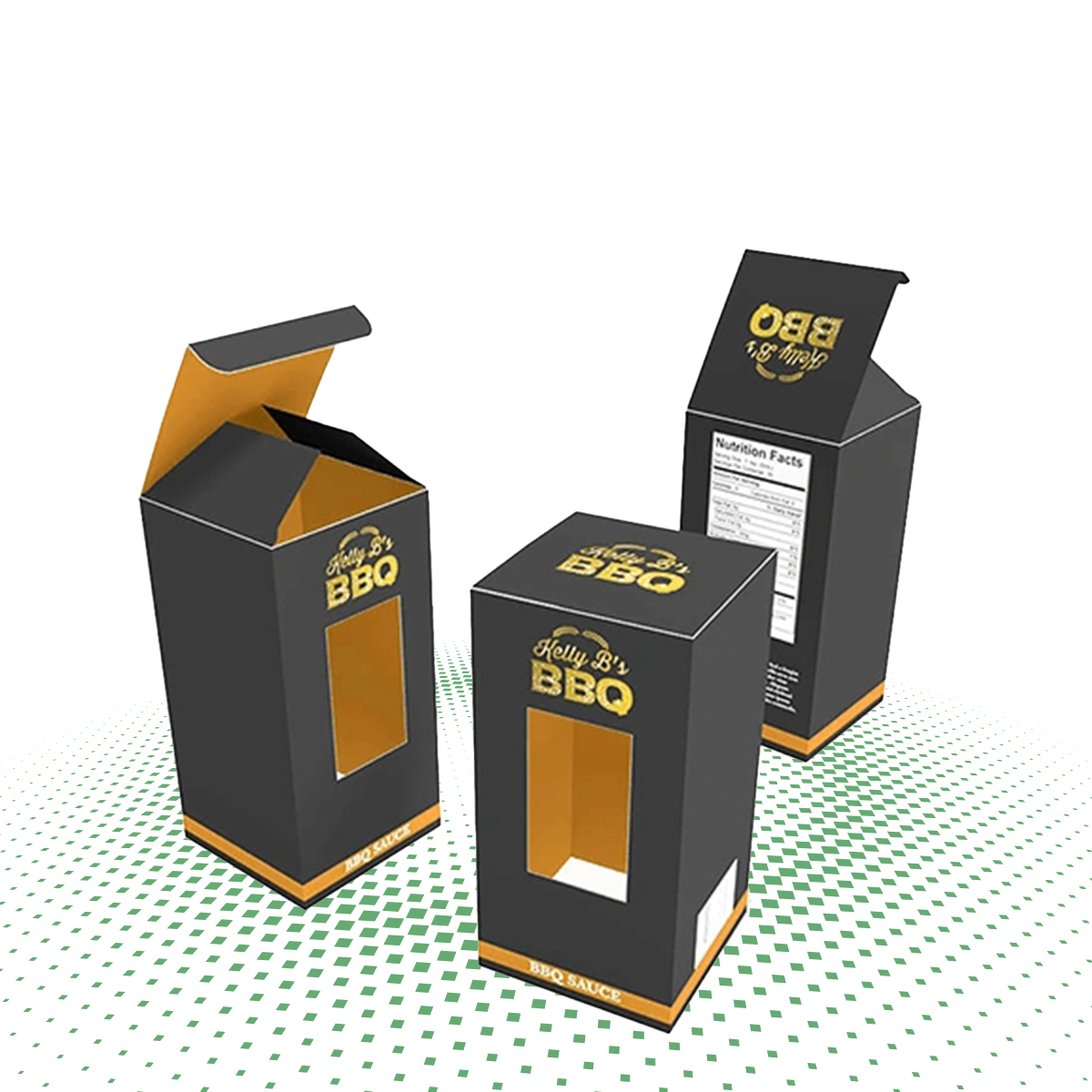 custom tuck boxes with window 